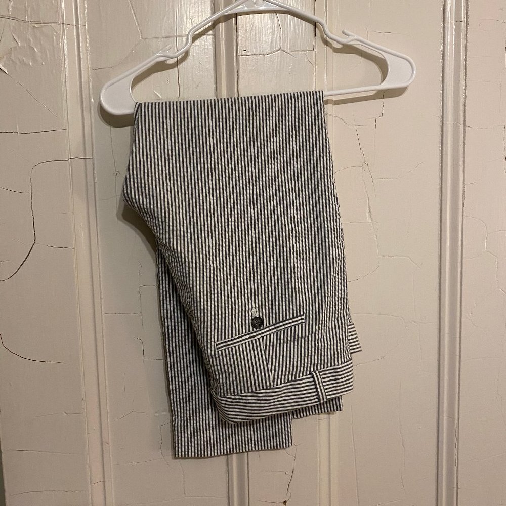 Banana Republic | Seersucker Crop Pants